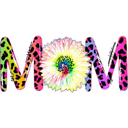 Colorful Leopard Print MOM Floral Graphic product