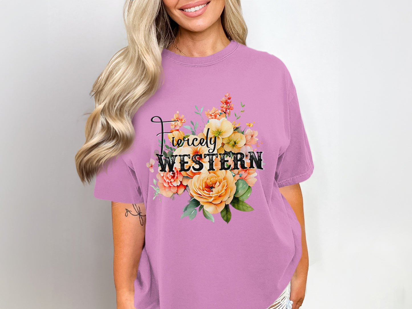 Fiercely Western Floral Graphic Tee