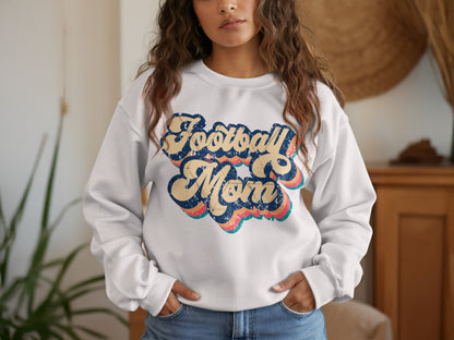 Football Mom Colorful Lettering Sweater product