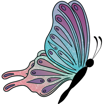 Iridescent Butterfly Wall Sticker Home Decor Artwork
