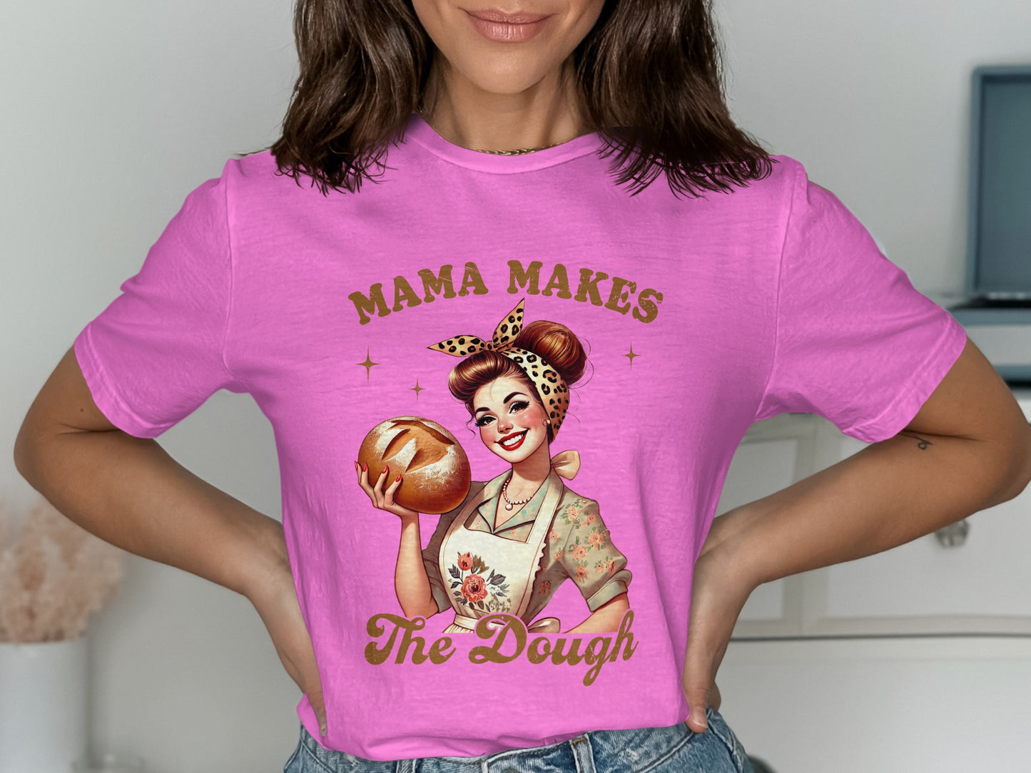 Mama Makes The Dough Custom Graphic Tee