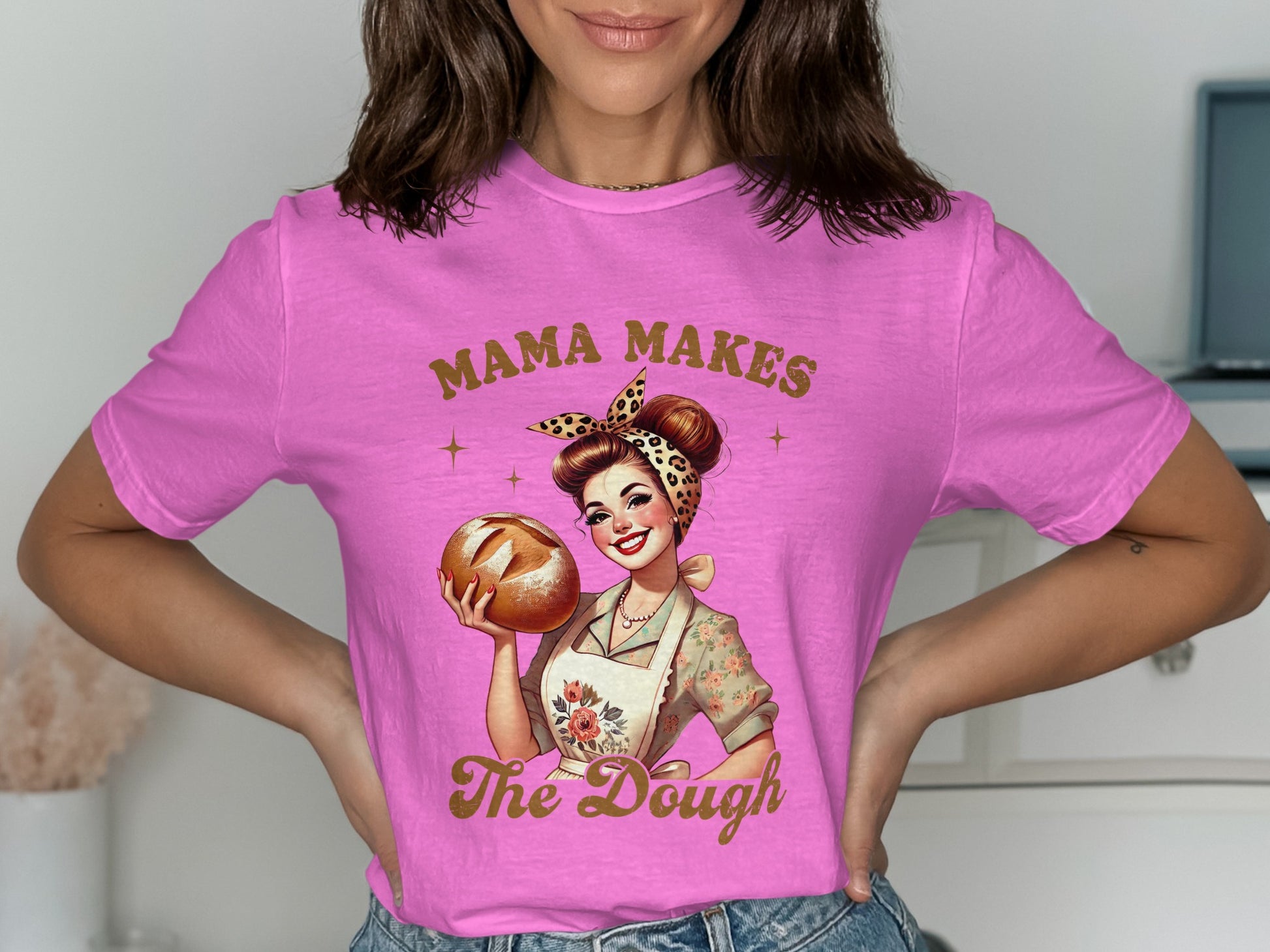 Mama Makes The Dough Custom Graphic Tee