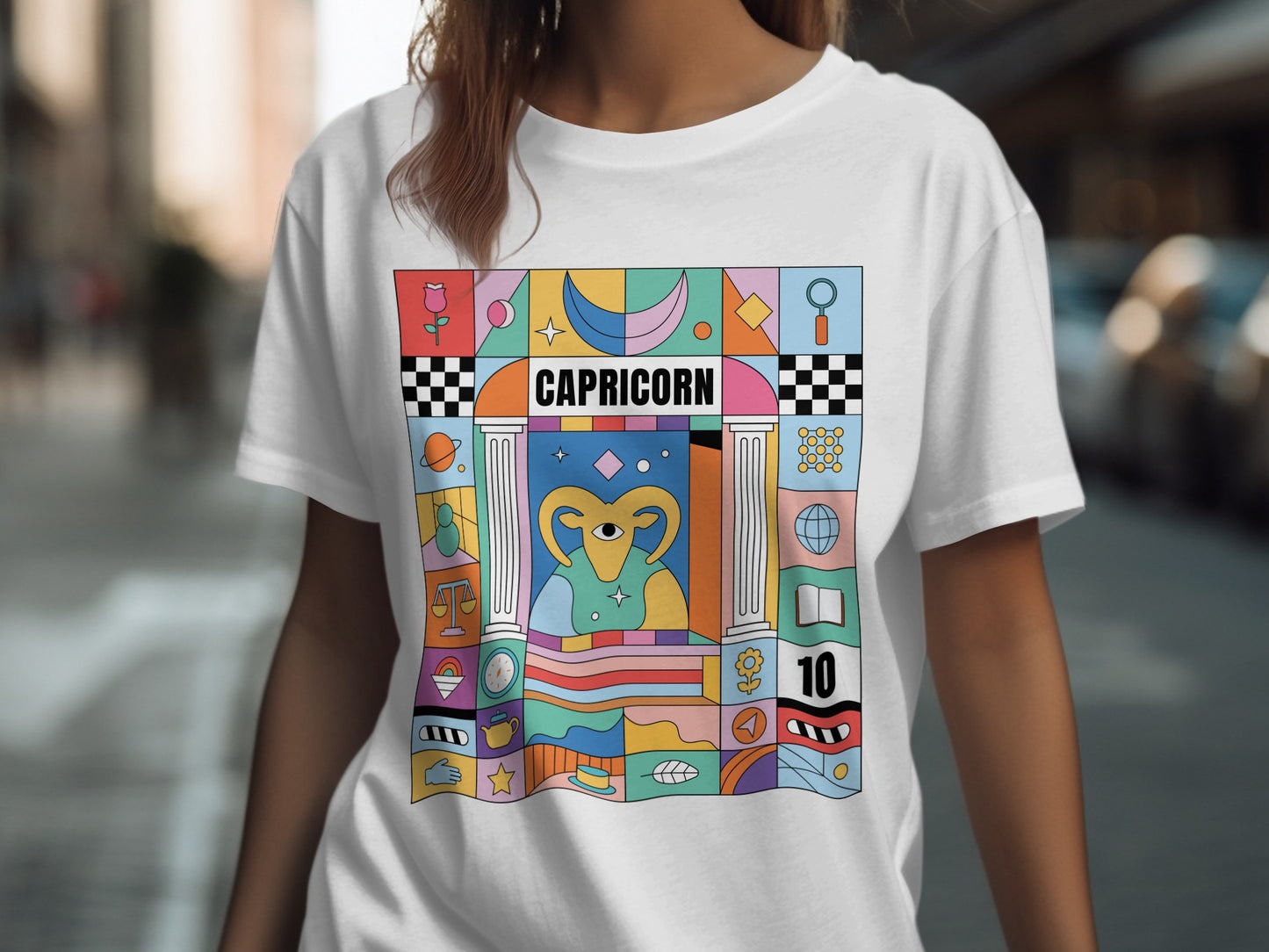 Capricorn Horoscope Themed Graphic Shirt