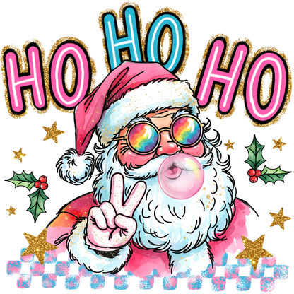 Santa Claus Ho Ho Ho Holiday Cheerful Design