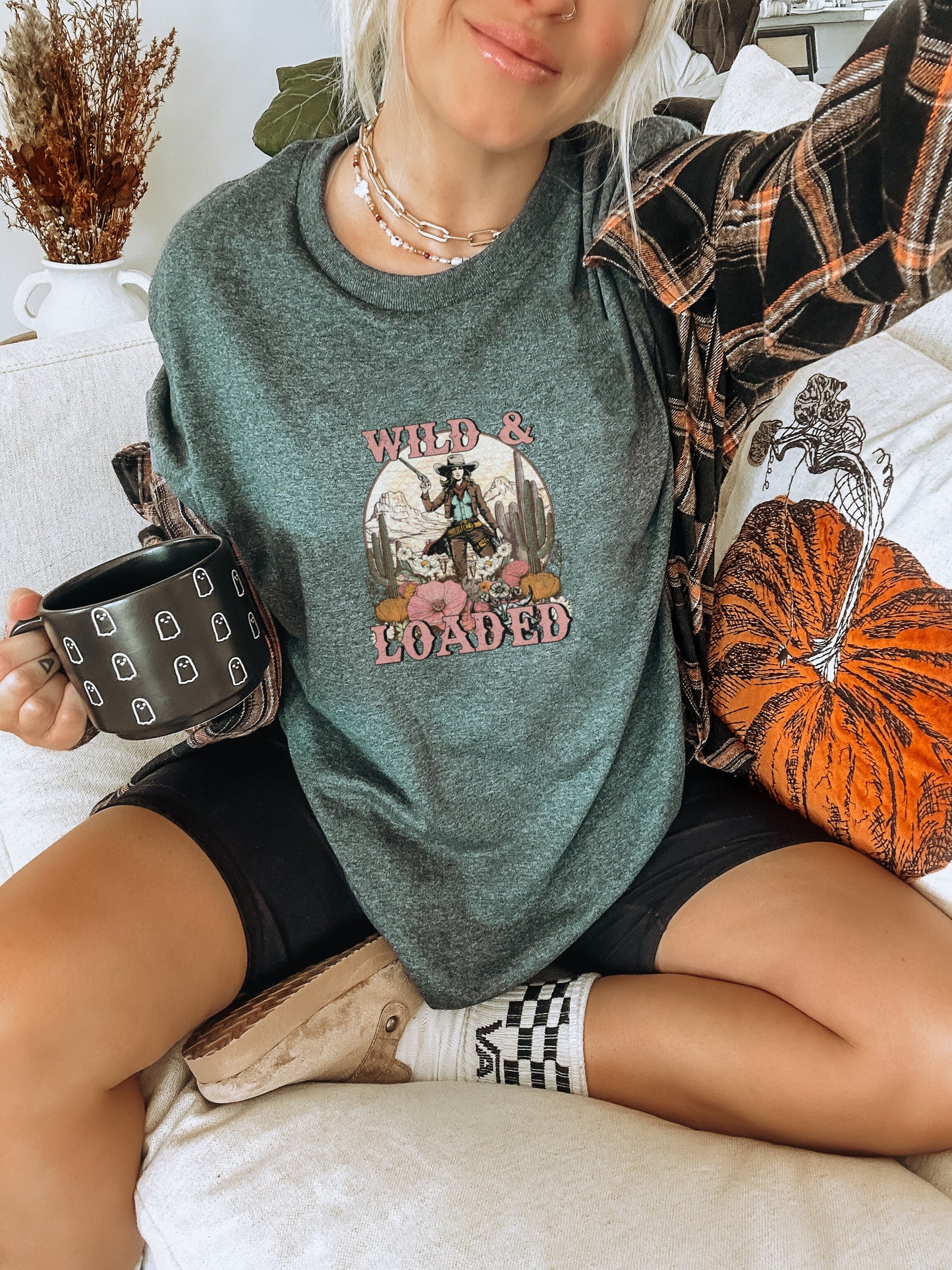 Wild and Loaded Graphic Tee for a Bold Statement