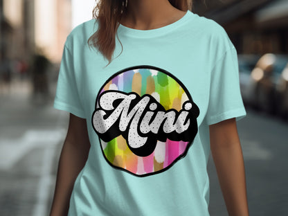Colorful Rainbow Mini Graphic T-Shirt