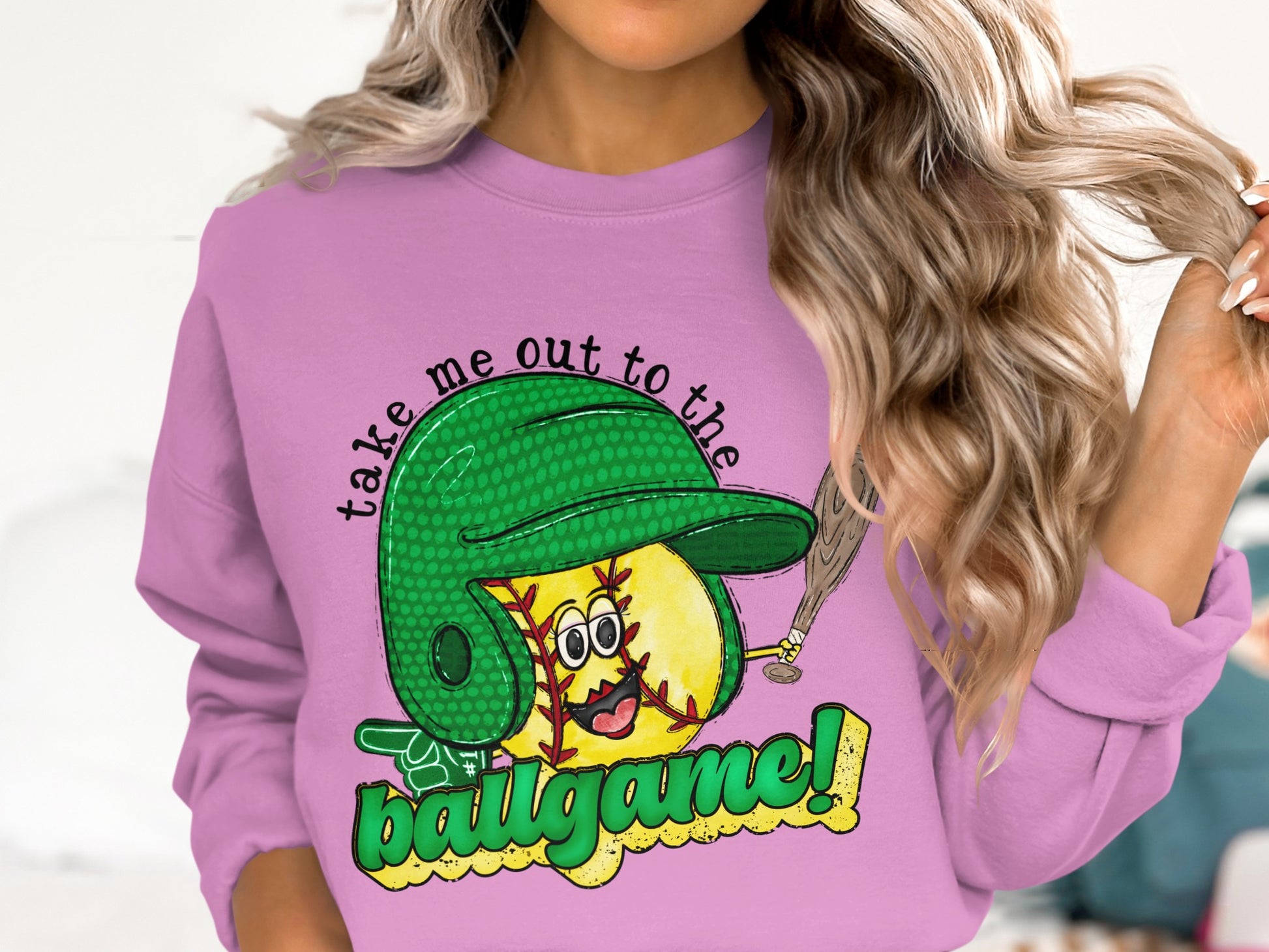 Take Me Out To The Ballgame Baseball Sweatshirt