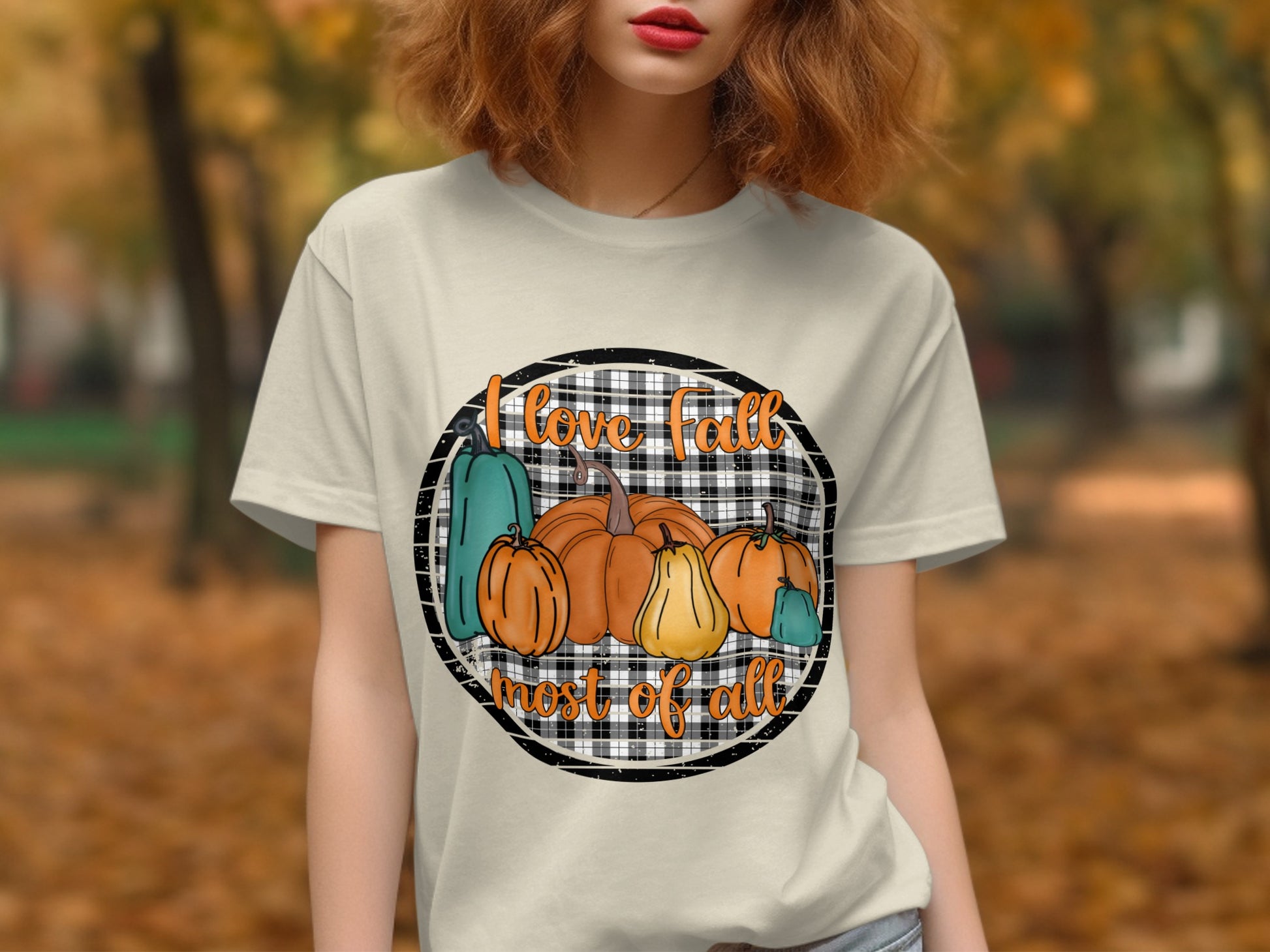 I Love Fall Most Of All Graphic T-Shirt