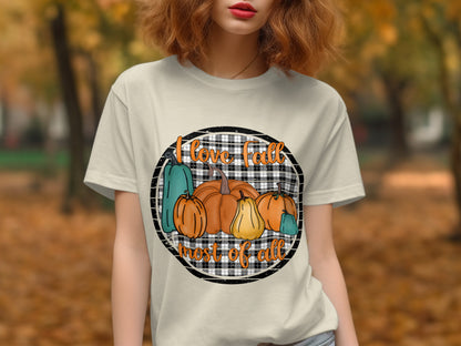 I Love Fall Most Of All Graphic T-Shirt