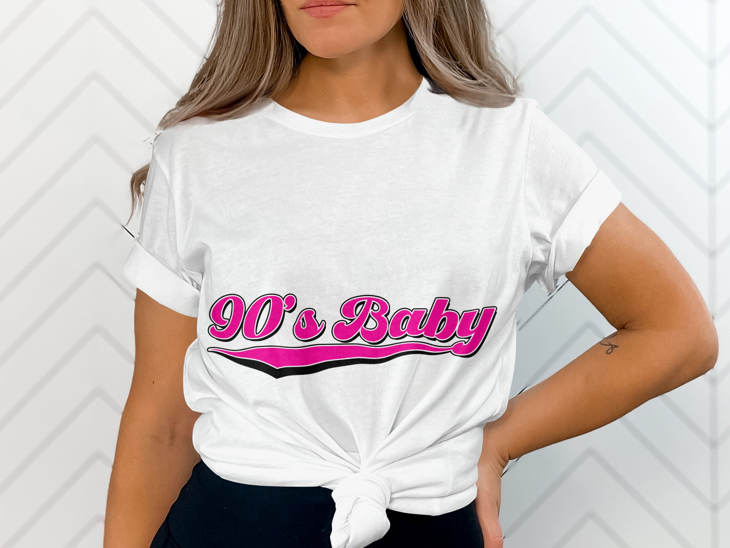 90's Baby Graphic Tee for Nostalgic Fashion Lovers