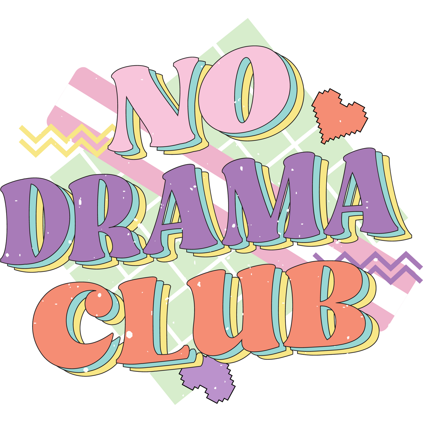 Fun No Drama Club Vibrant Themed product