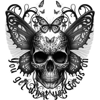 You Get What You Focus On Skull Artwork Print