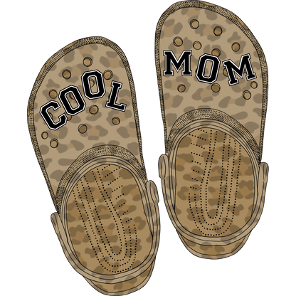 Cool Mom Animal Print Clog Shoes for Fashion Style