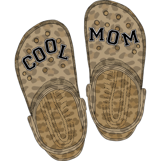 Cool Mom Animal Print Clog Shoes for Fashion Style