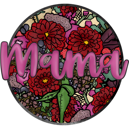 Mama Red Floral Pattern product