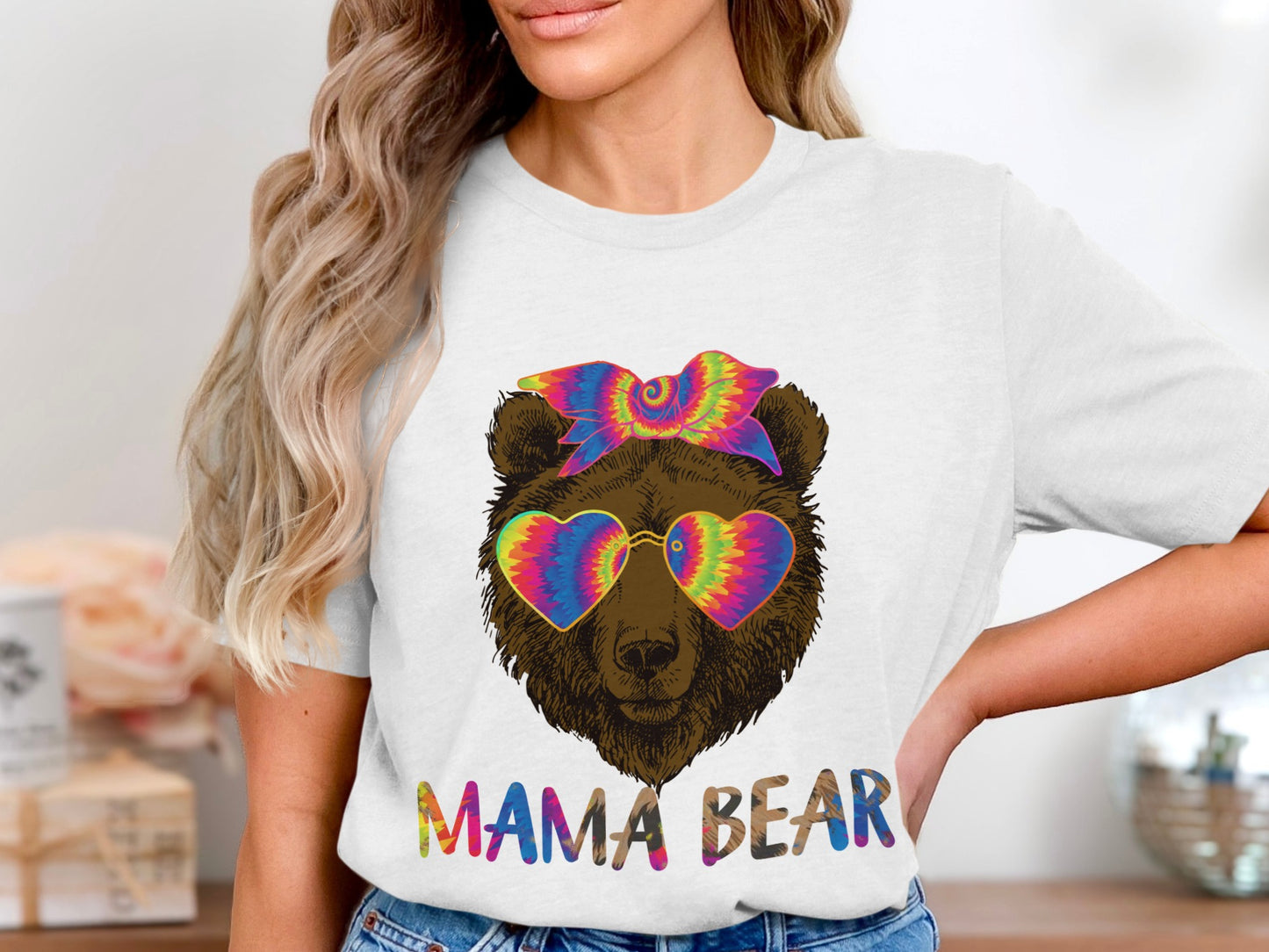 Colorful Mama Bear Graphic Tee Design for All Occasions