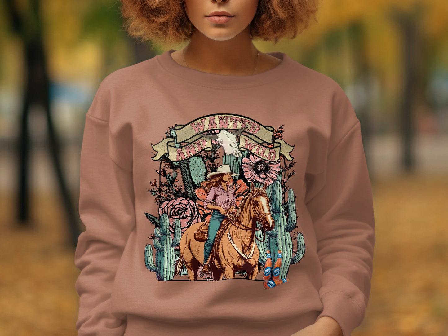 Wanted Western Themed Graphic Sweatshirt product