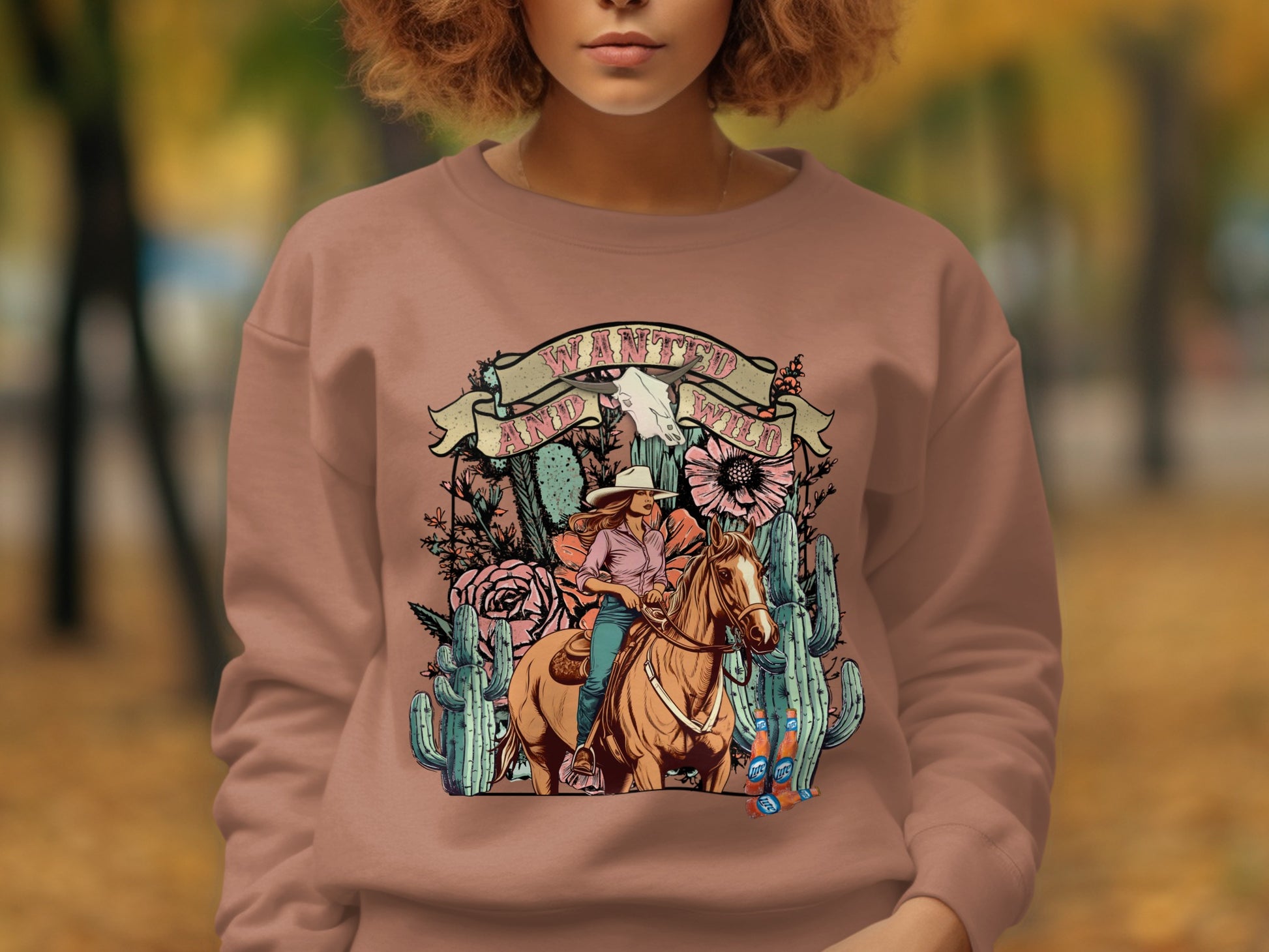 Wanted Western Themed Graphic Sweatshirt product