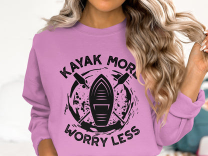 Kayak More Worry Less Long Sleeve Shirt