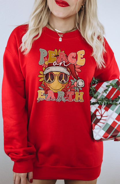 Peace on Earth Goodwill to Men Festive Sweater