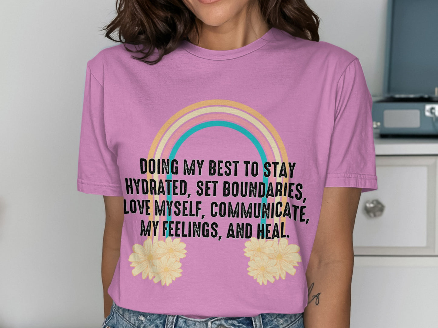 Stay Hydrated Set Boundaries Communicate Heal T-Shirt
