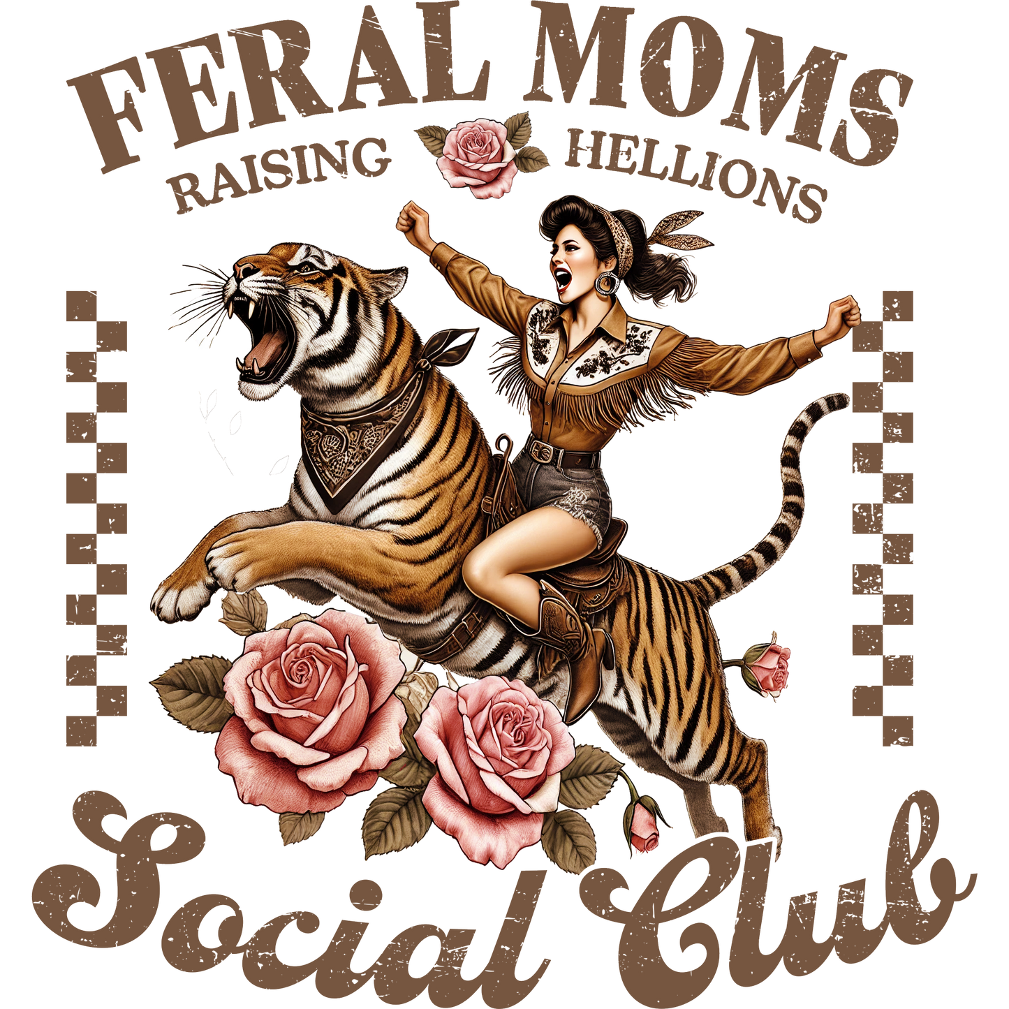 Feral Moms Raising Hellions Social Club design