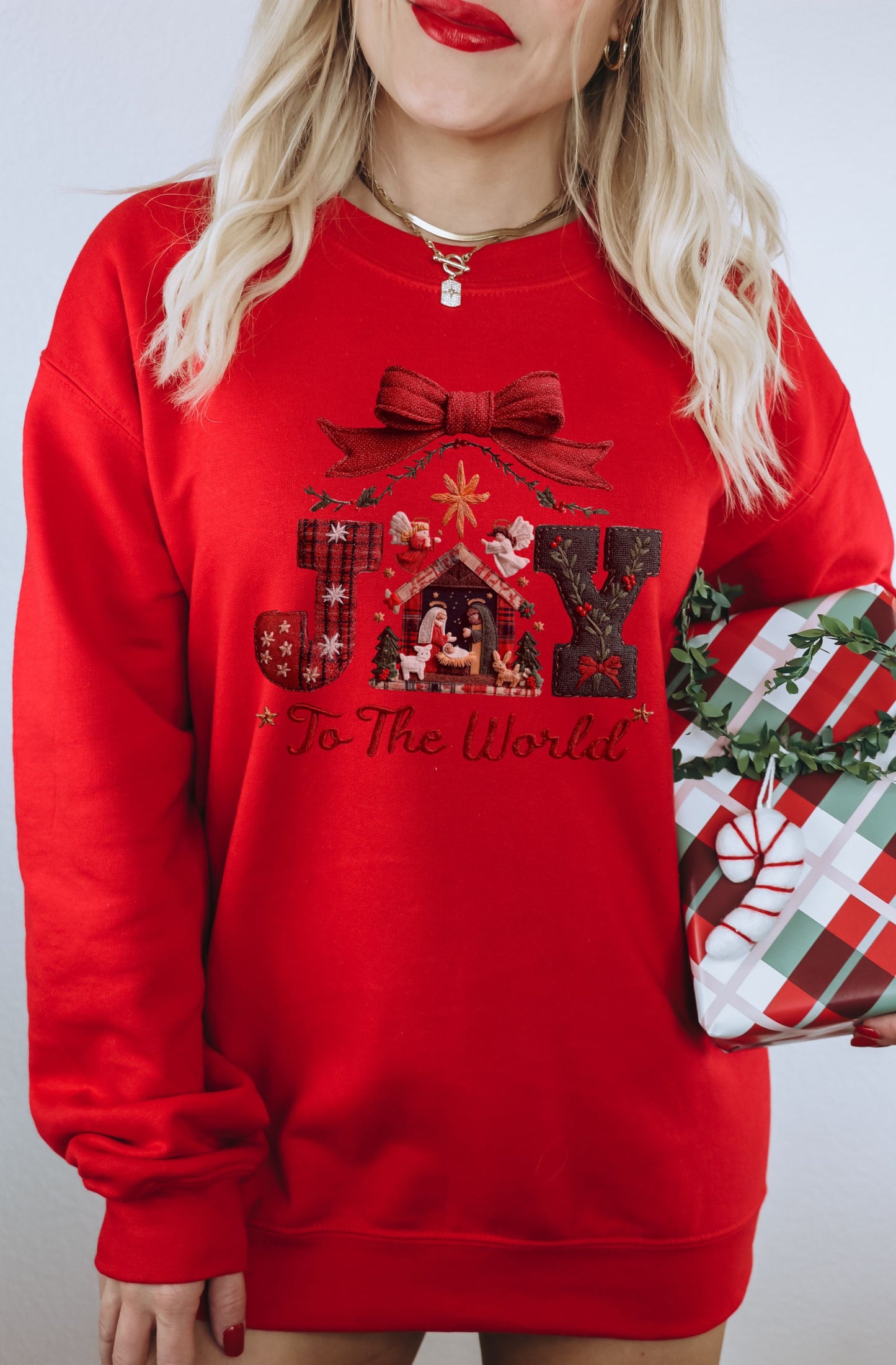 Joy To The World Festive Sweatshirt