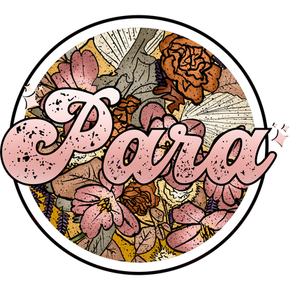 Para Text With Vintage Floral Background product