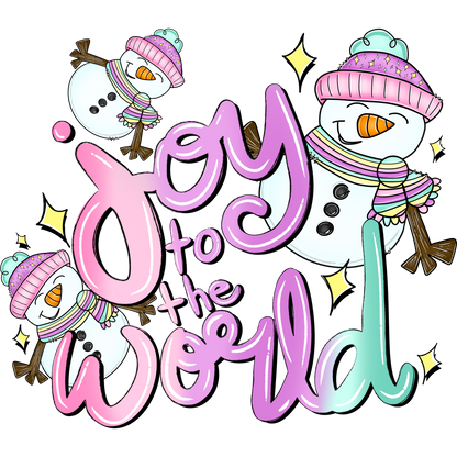 Joy to the World Snowmen Festive Winter Decor Product