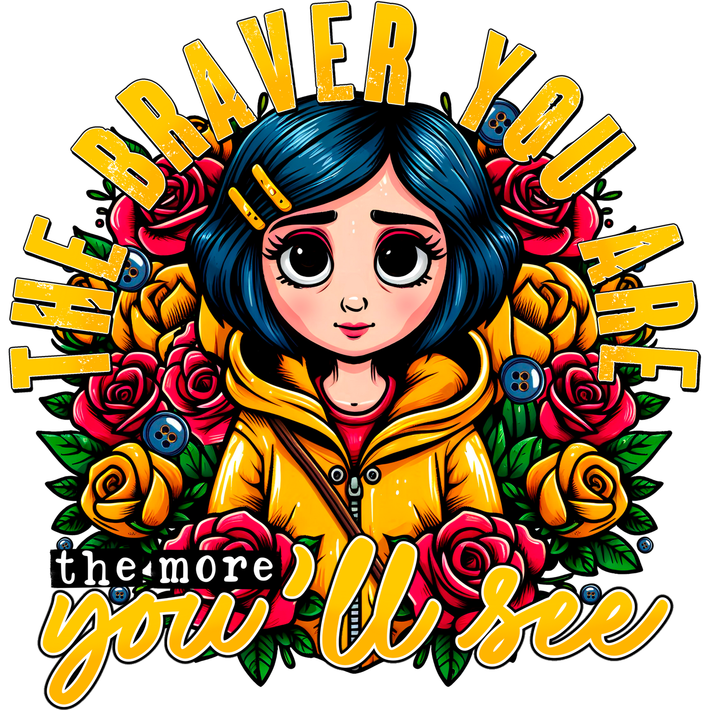 The Braver You Are the More You'll See Design Shirt