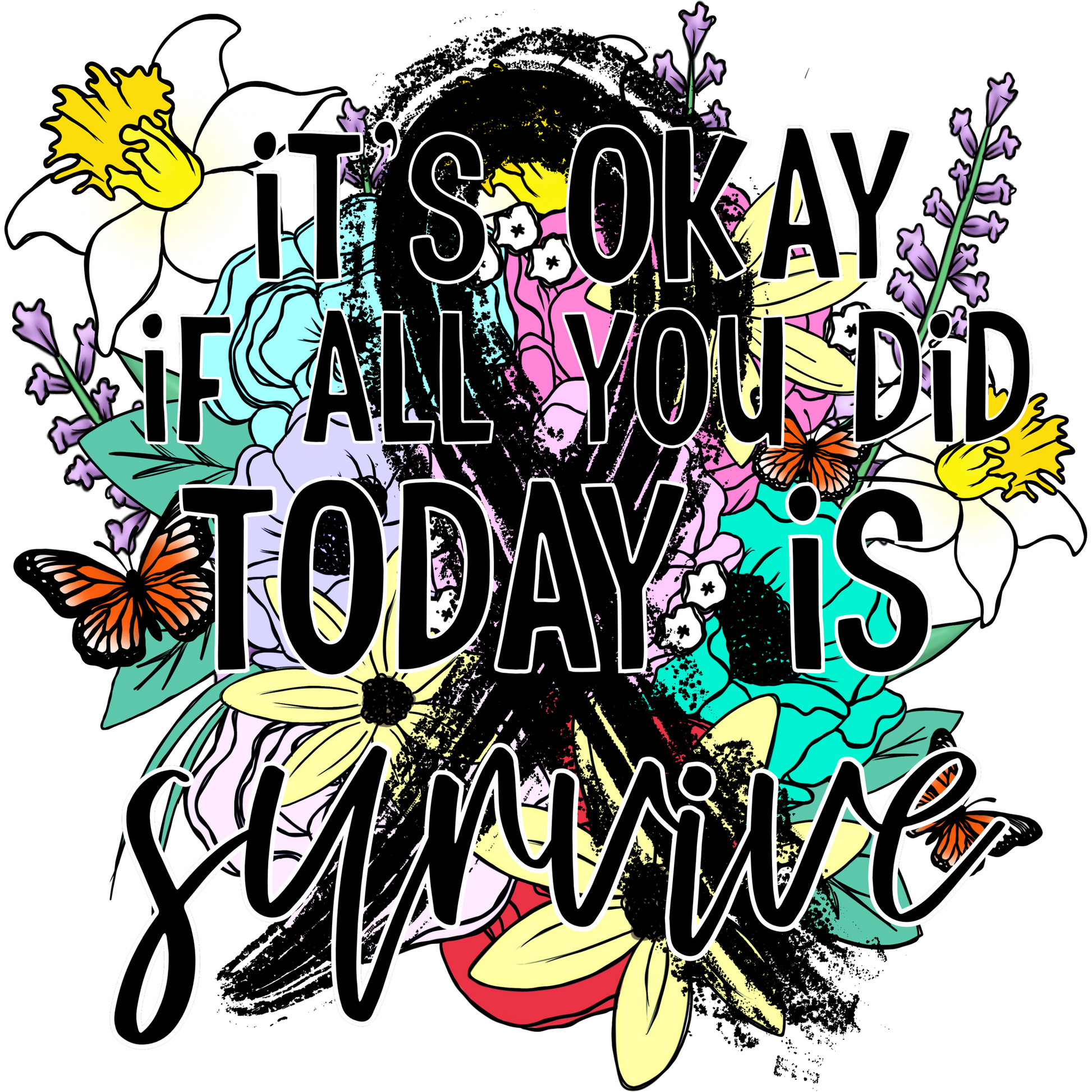 It's Okay If All You Did Today Is Survive Wall Art