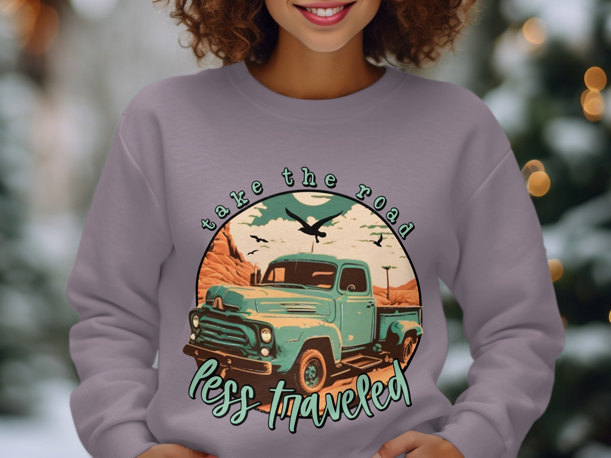 Take The Road Less Traveled Graphic Sweatshirt