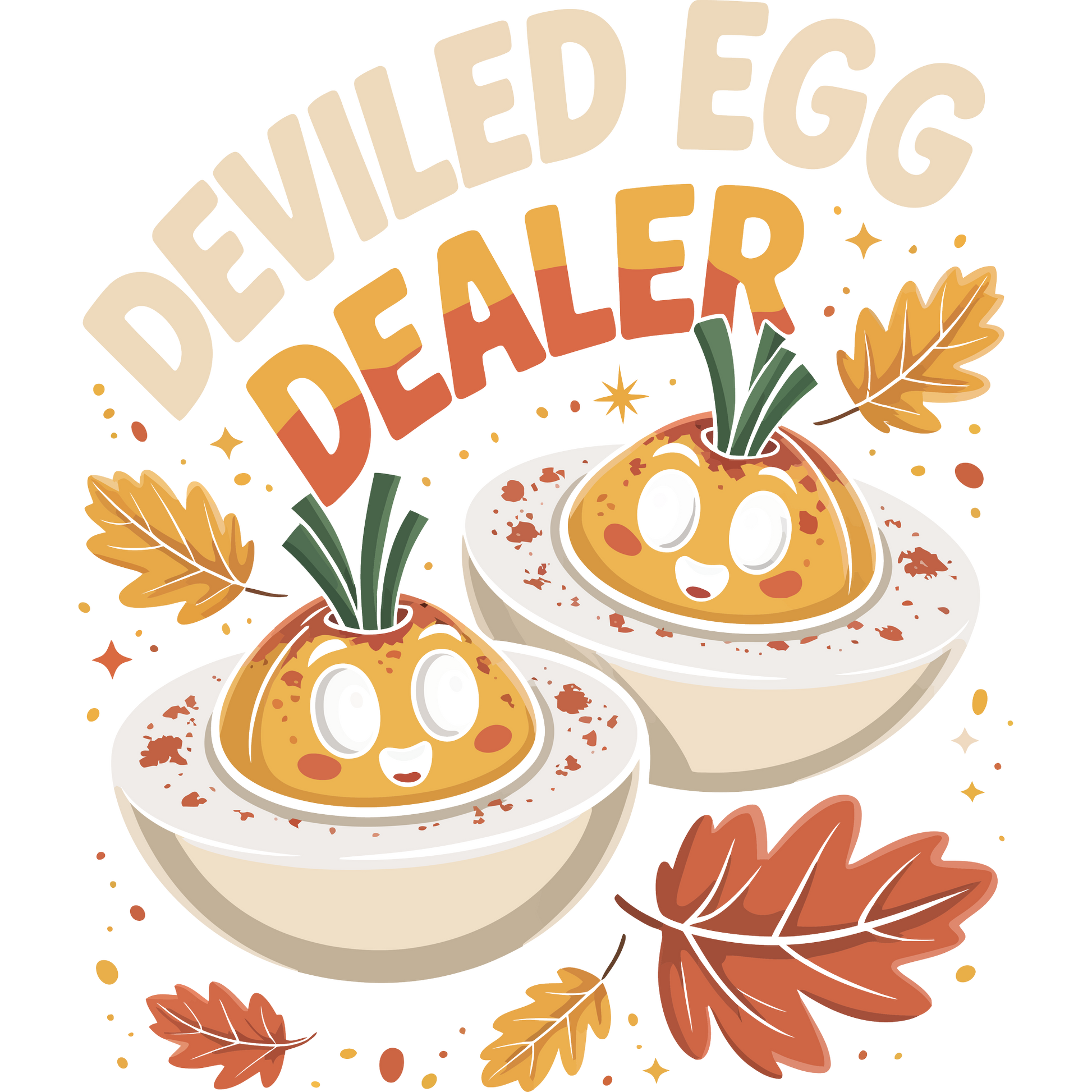 Deviled Egg Dealer Autumn Themed Graphic Tee