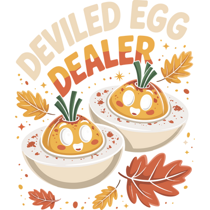 Deviled Egg Dealer Autumn Themed Graphic Tee