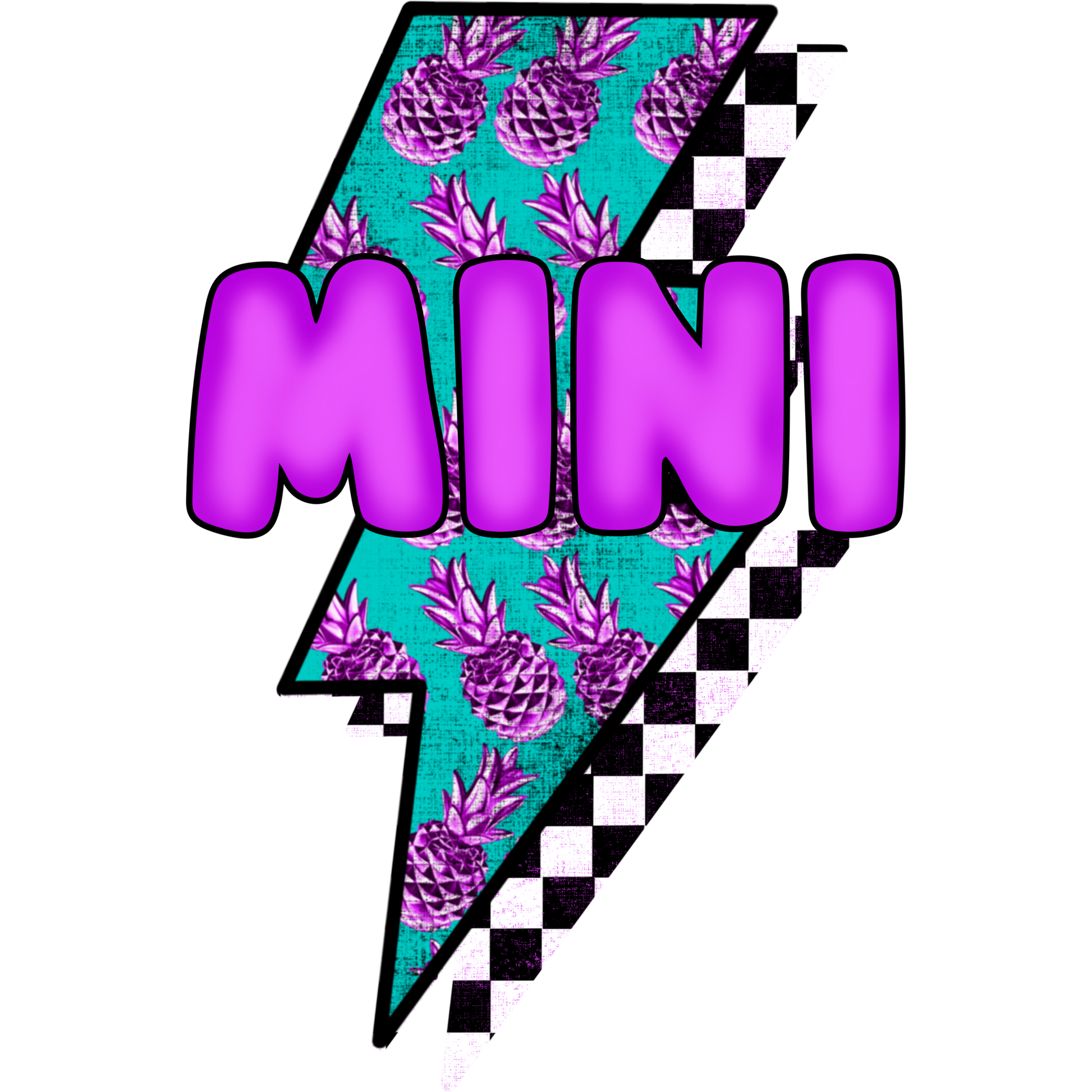 MINI Lightning Pineapple Checkerboard Design