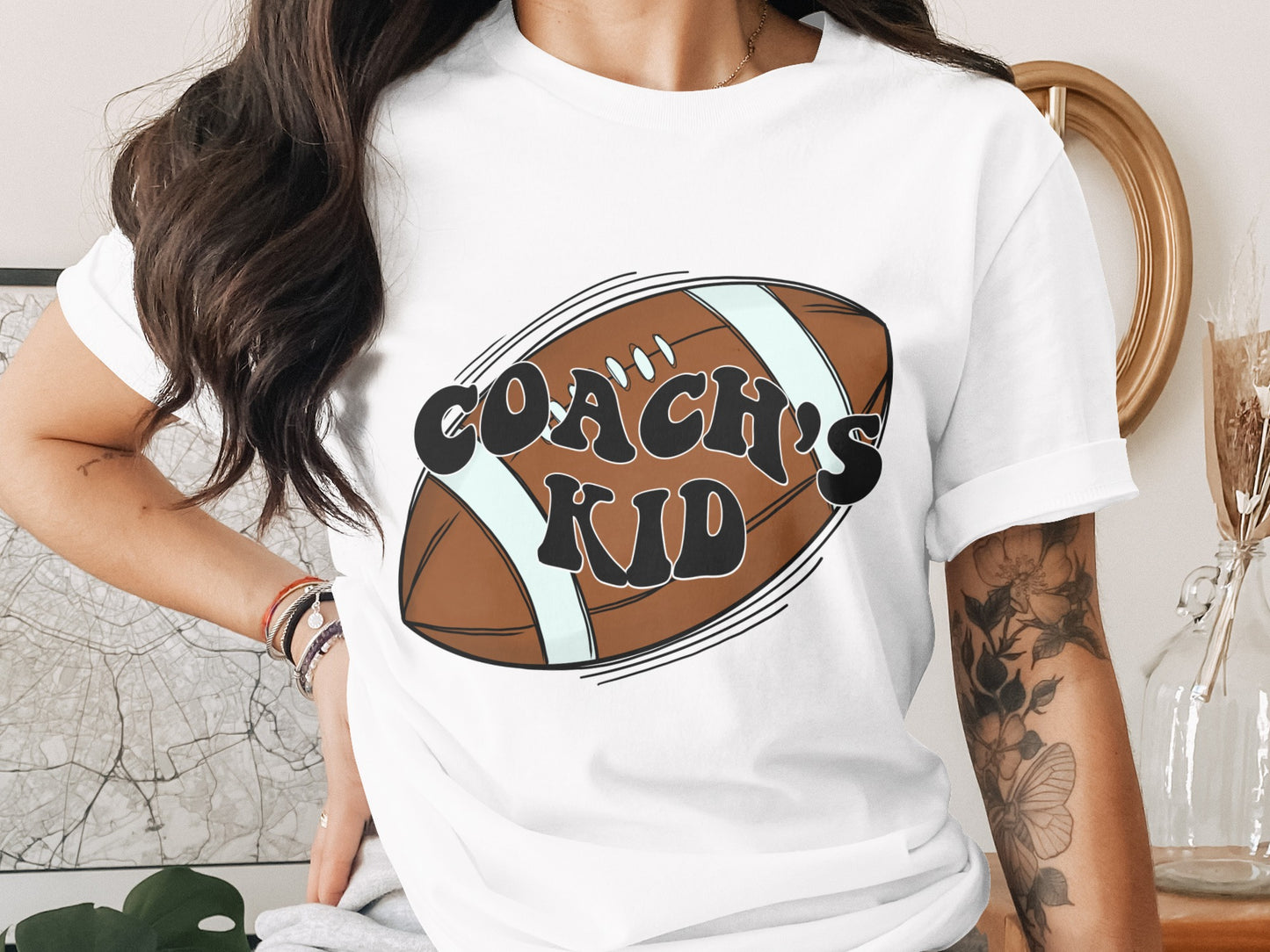 Retro Football Coach's Kid Graphic Tee