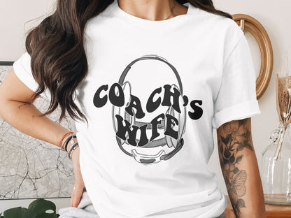 Stylish Coach's Wife T-Shirt for Sports Enthusiasts