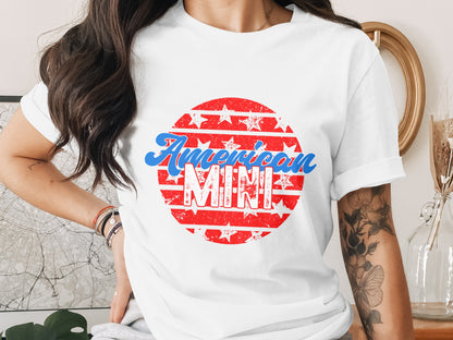 American Mini Graphic Tee Toddler Shirt Patriotic Top