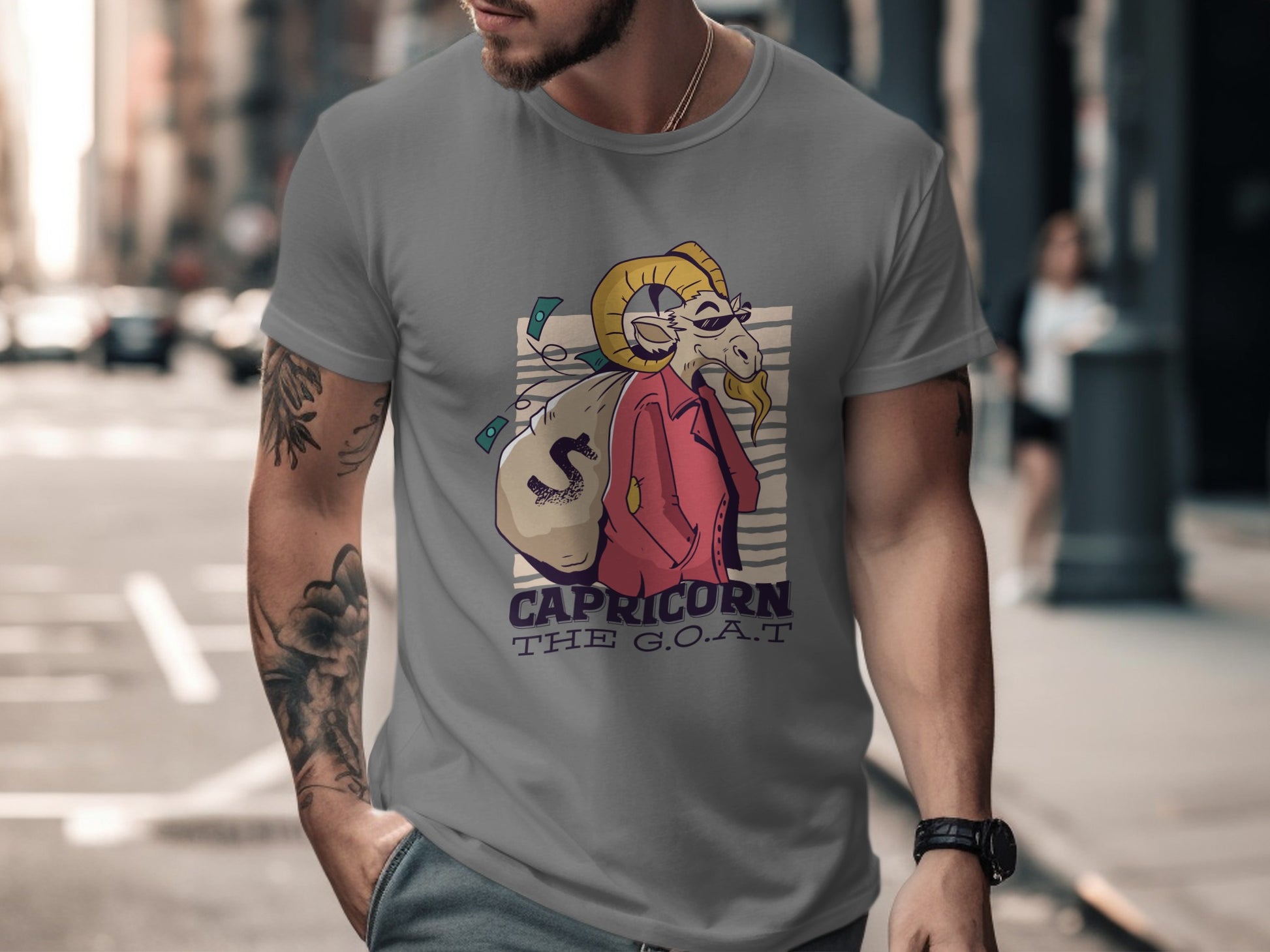 Capricorn The G.O.A.T Stylish Streetwear Shirt