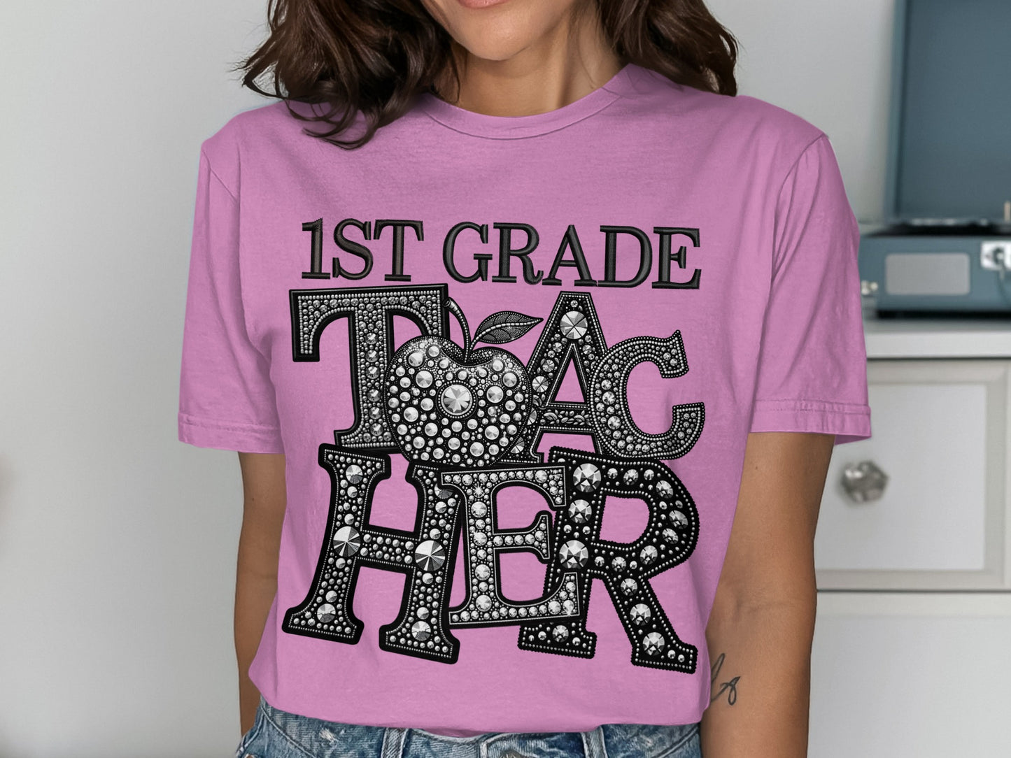 1st Grade Teacher Graphic Tee Perfect for Educators