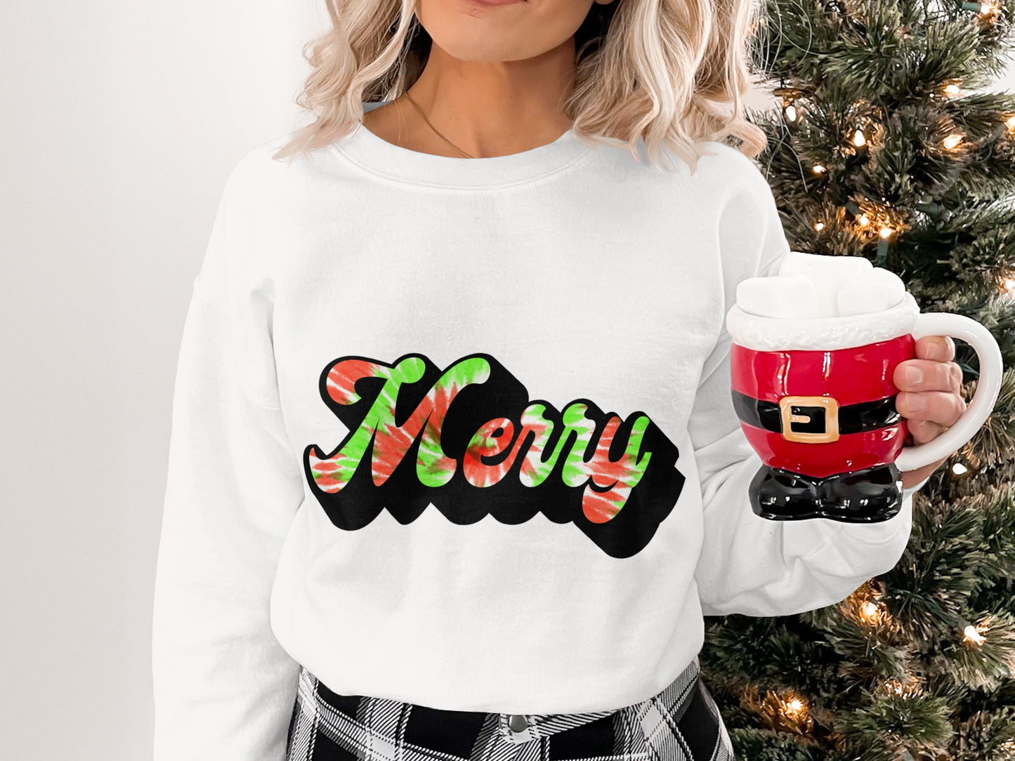Festive Merry Christmas Themed Sweater For Holidays
