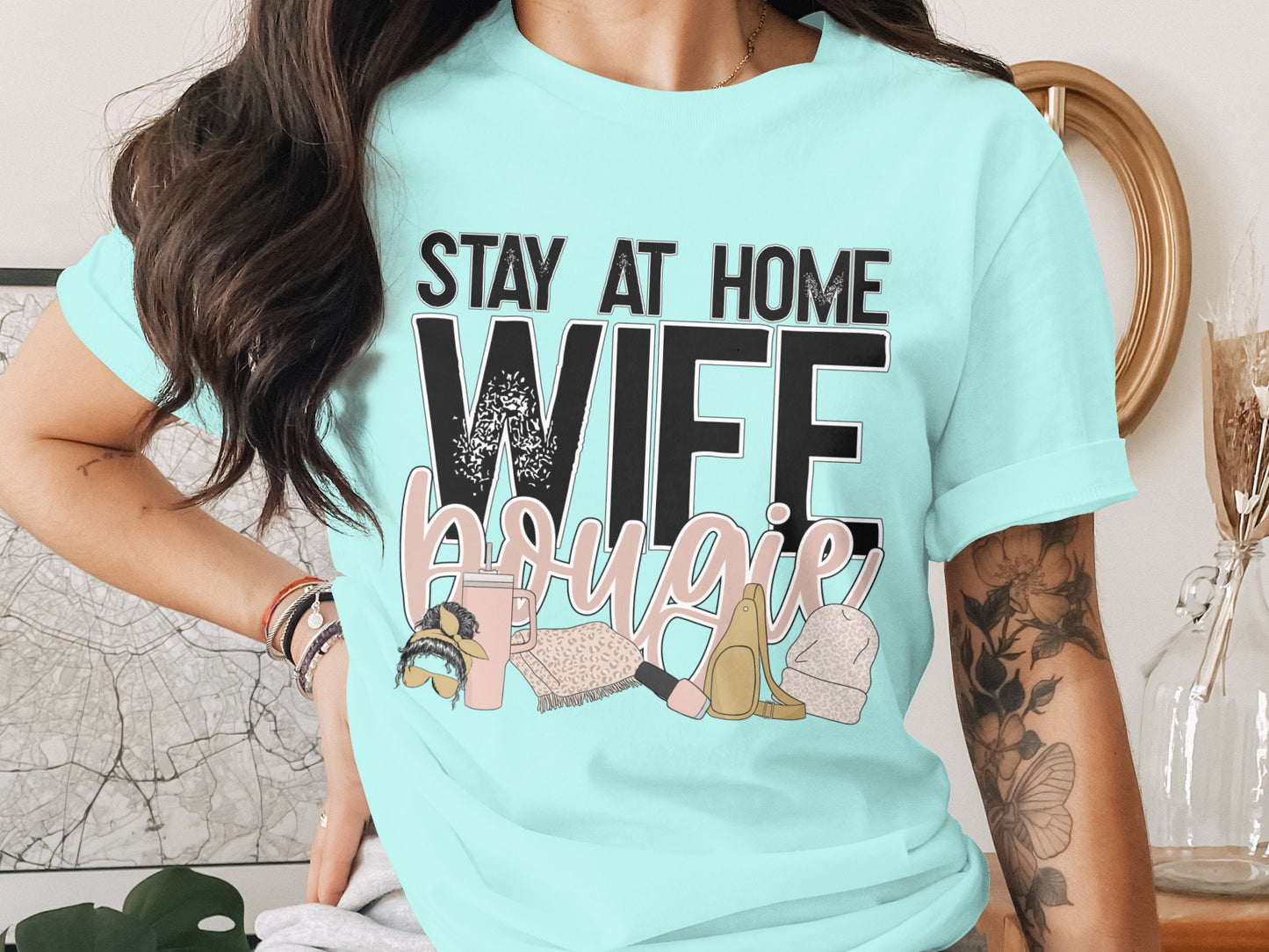 Stay at Home Wife Bougie Graphic Tee for Women