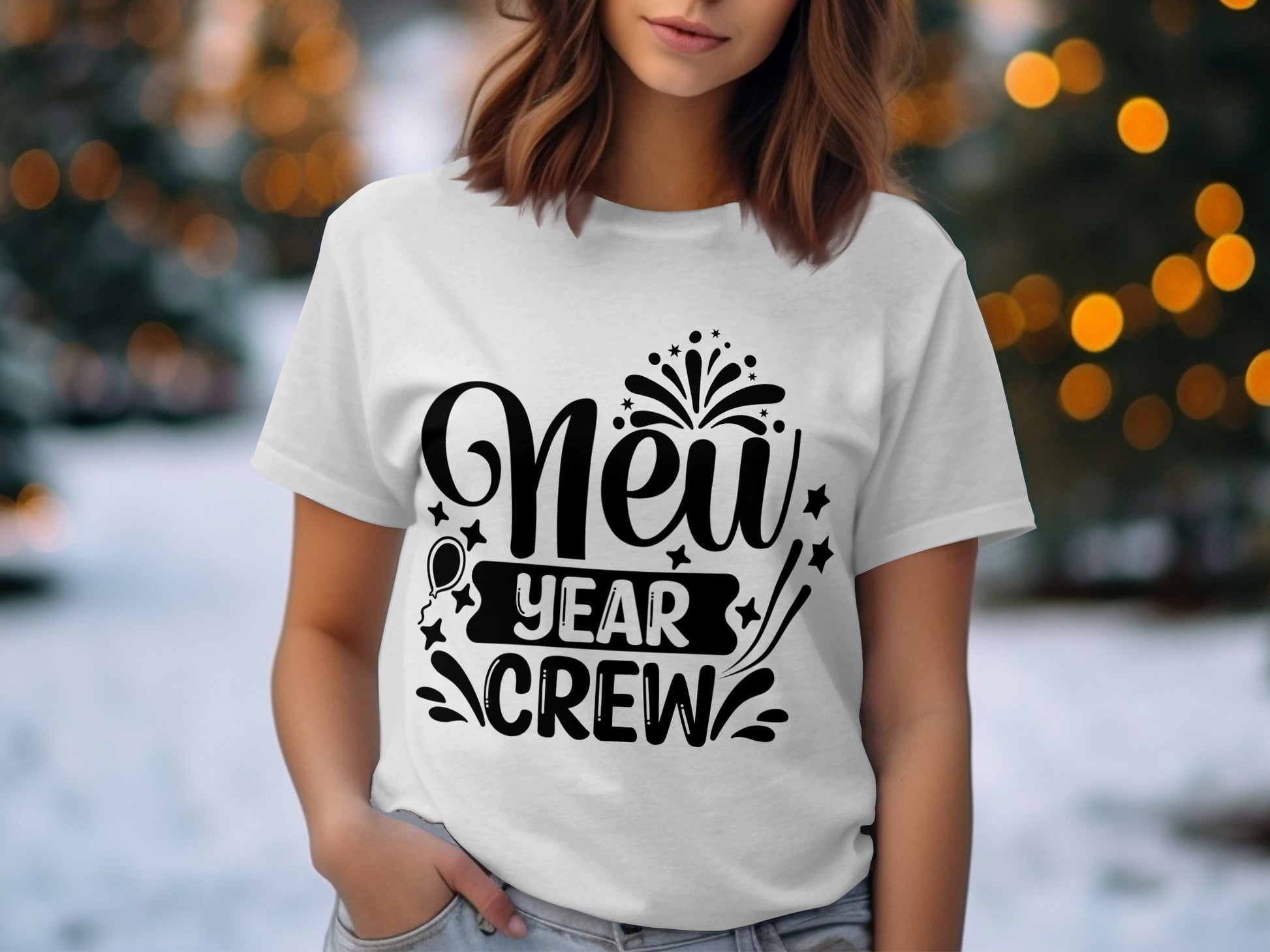 Celebrate in Style New Year Crew Graphic Tee