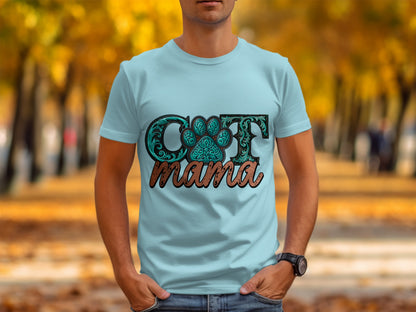 Cat Mama Graphic Tee for Cat Lovers