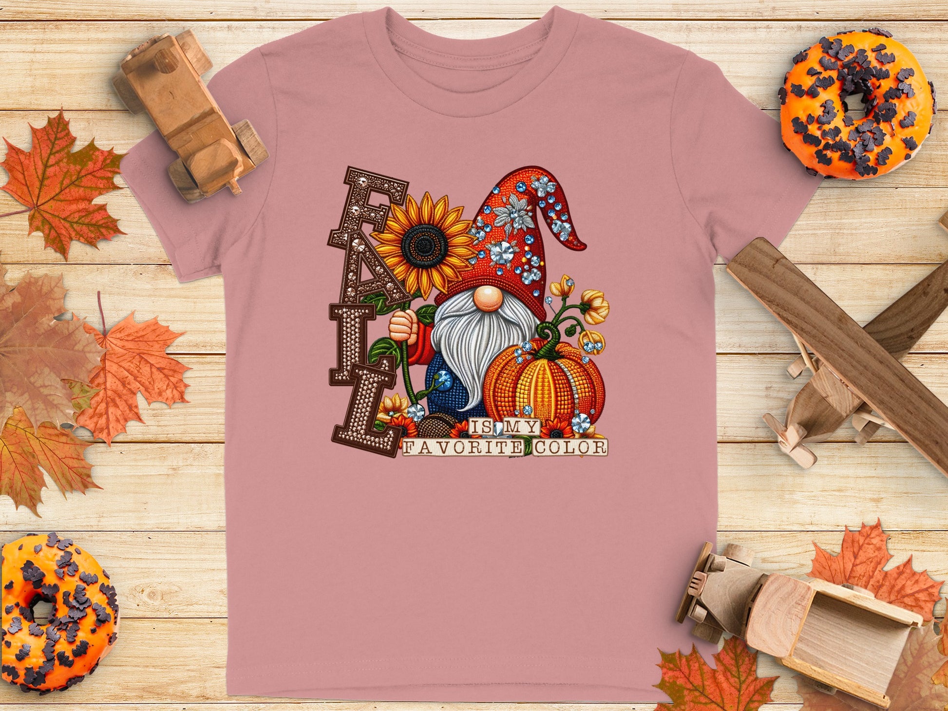 Fall Is My Favorite Color Gnome T-Shirt