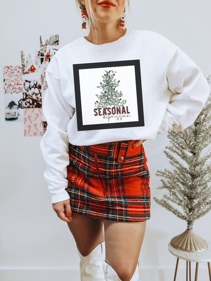 Festive Sweatshirt Featuring Seasonal Christmas Design