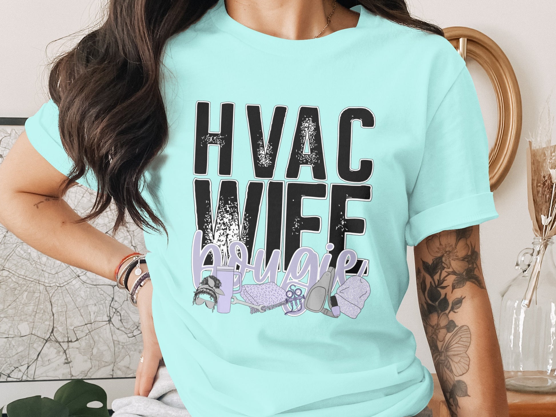HVAC Wife Bougie Graphic Tee