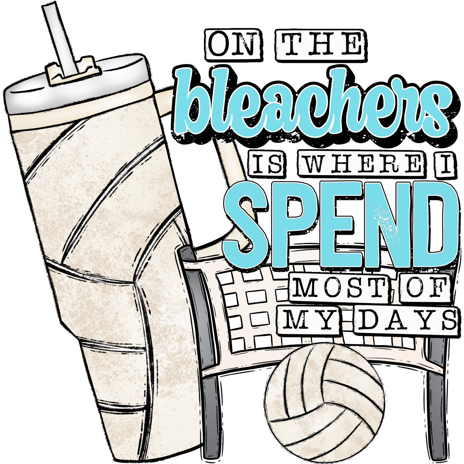 On The Bleachers Is Where I Spend Most Of My Days product
