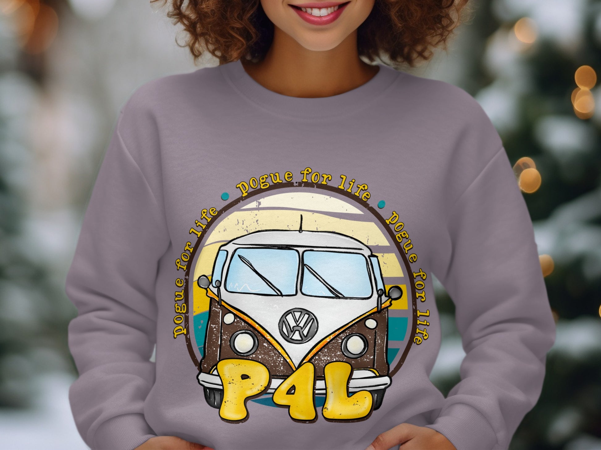 Retro P4L Volkswagen Van Dogue for Life Sweatshirt