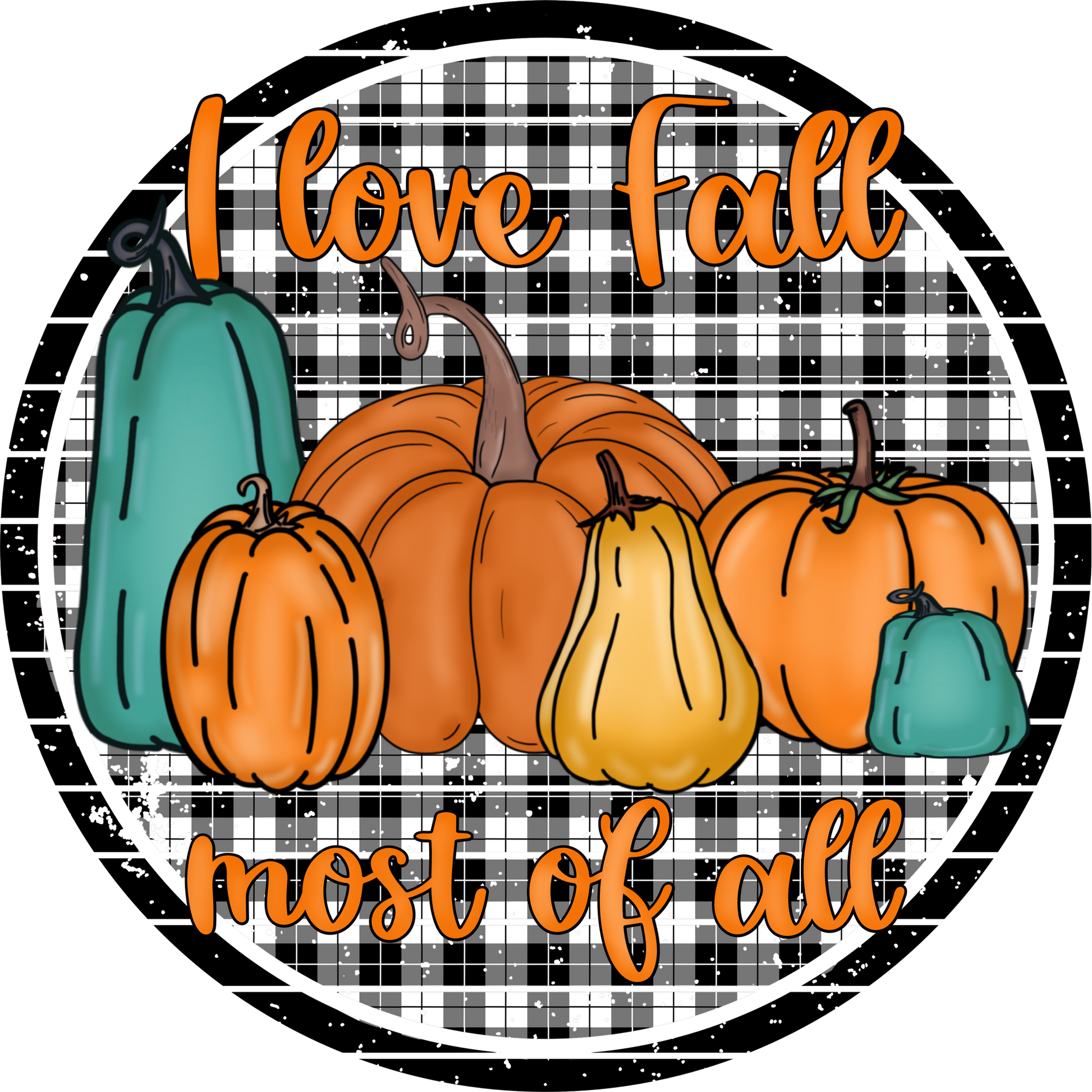 Festive Autumn Pumpkin Patch Harvest Season Decor